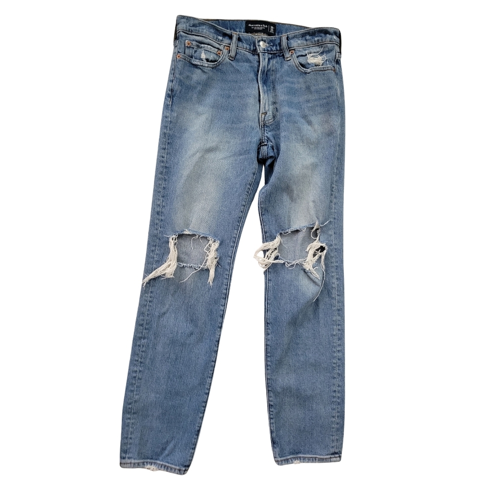 Abercrombie & Fitch Vintage Stretch 90s Straight Jeans Mens 30x32 Distressed